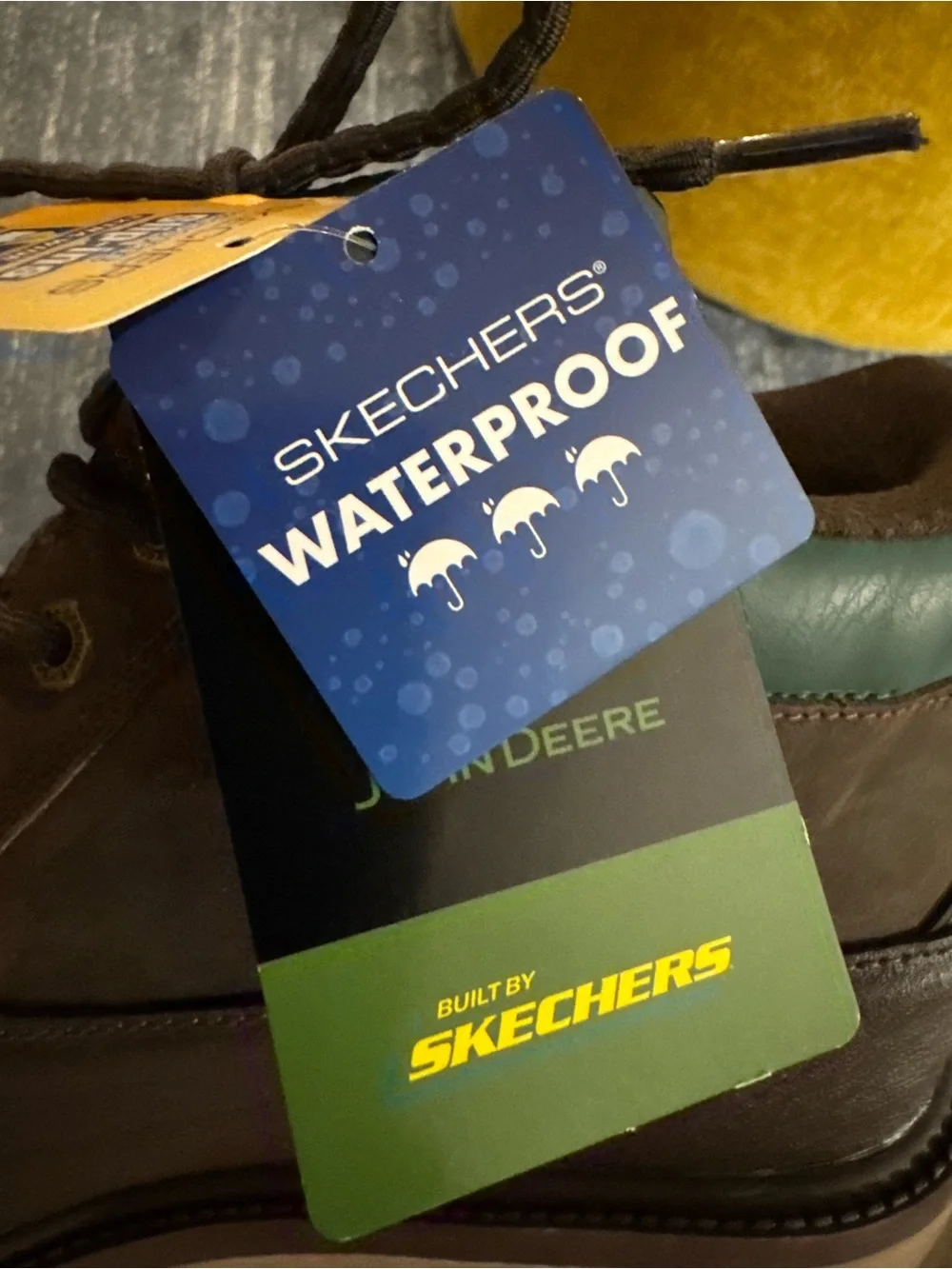 Skechers / John Deere Men's Sergeants Slip-Ins Chocolate Work Boots Size 10 US